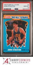 1990 FLEER ALL-STARS #9 JOHN STOCKTON JAZZ HOF PSA 10