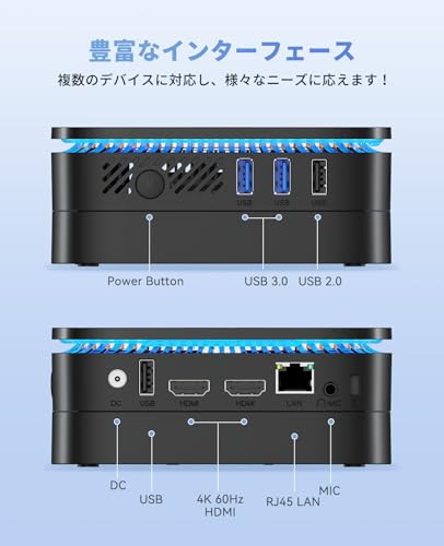 Mini PC N100 12th Gen, 12GB RAM 256GB SSD, 4K, Dual HDMI, WiFi 5, BT4.2 - Picture 6 of 7