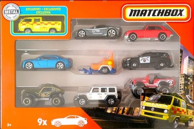 Matchbox 9 Car Exclusive Gift Pack (GKR55) gute Auswahl verschiedener Styles
