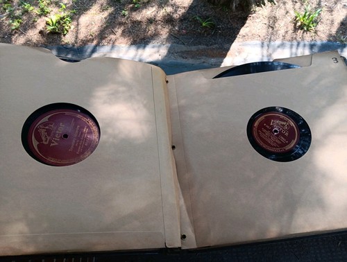 VINTAGE LOT OF 10 VICTOR RECORDS STORAGE ALBUM HOLDER 78 rpm 12" - Picture 6 of 15
