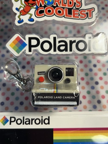 Worlds Coolest Smallest POLAROID LAND CAMERA Toy Miniature OneStep Keychain New - Picture 2 of 5