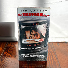 The Truman Show VHS Paramount 1998 NTSC PG Ji...