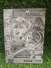Sonic Spinball Game Sega Game Gear Instruction Manual Only