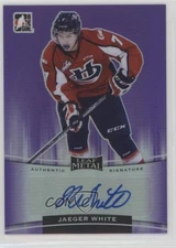 2014-15 ITG Leaf Metal Purple Prismatic 15/15 Jaeger White #BA-JW1 Auto f0v