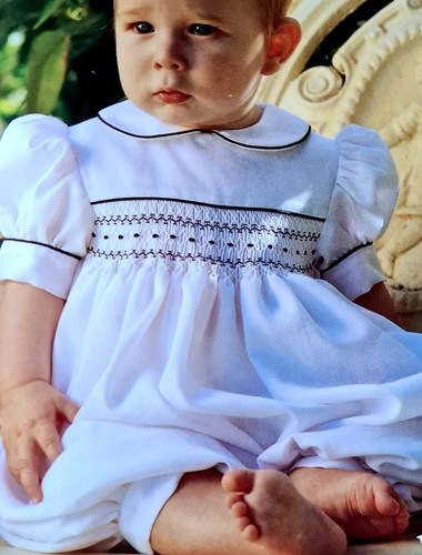 Ruffled Yoke Bridesmaid Dres Adult Skirt Smocking Embroidery Pattern Magazine 28 - Picture 11 of 21