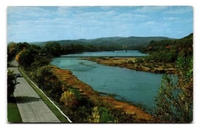 Vintage CurteichColor Scenic River Landscape Postcard CK-300