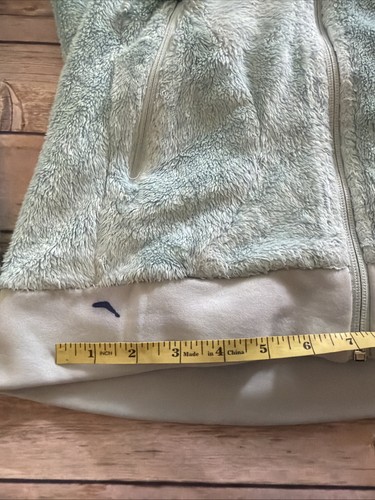 Chaqueta polar The North Face para mujer S verde menta cremallera completa pila alta logotipo de felpa - Imagen 5 de 11