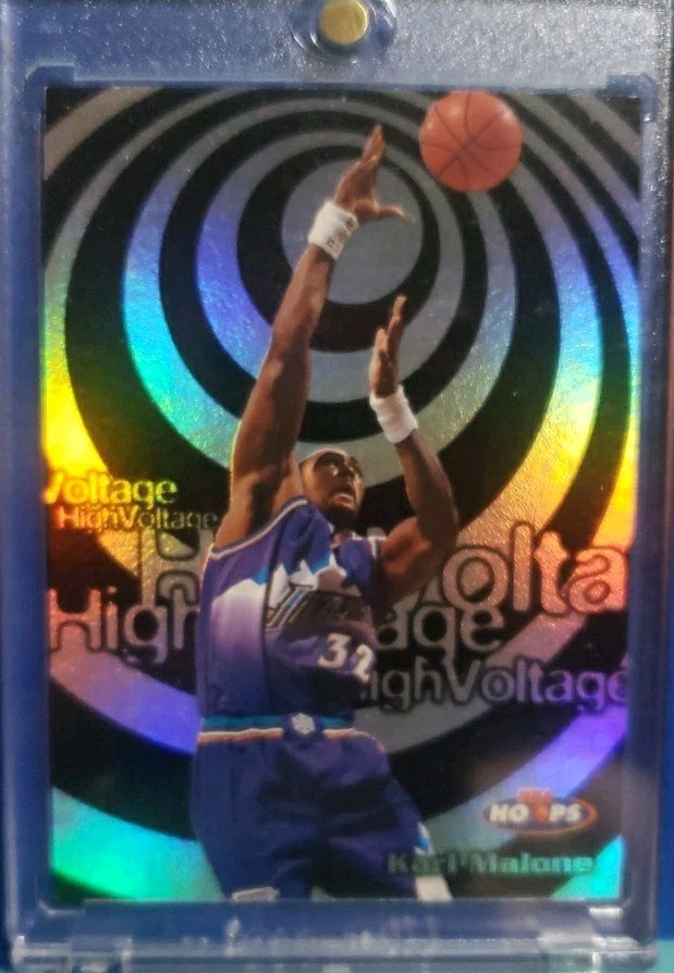 1997-98 NBA Hoops - High Voltage Karl Malone #20HV