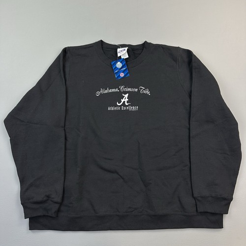Vintage Alabama Crimson Tide Sweatshirt Women's 1X Black Logo Spell Out NWT - Picture 1 of 10