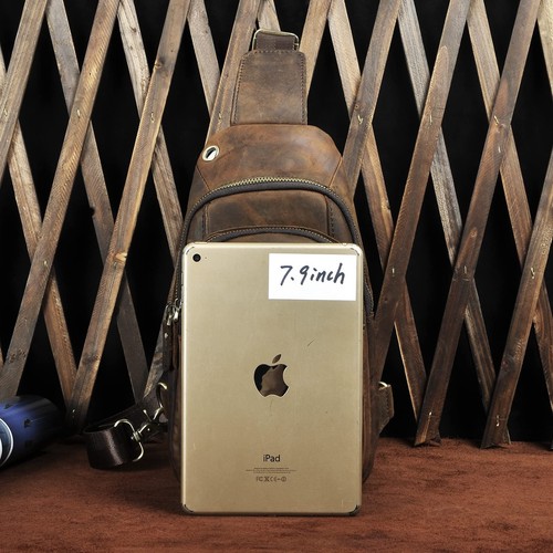 Men Outdoor Casual Travel Hiking Tea Crossbody Chest Sling Bag Rig One Should... - Picture 7 of 7