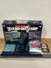 VTG 1989 Milton Bradley Electronic Talking Battleship Navy Board Game WORKS