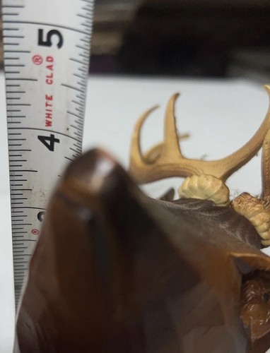 2 Rare Estate Wood DEER Mounts Stag carved HUNTING Black Forest OLD - Picture 20 of 20