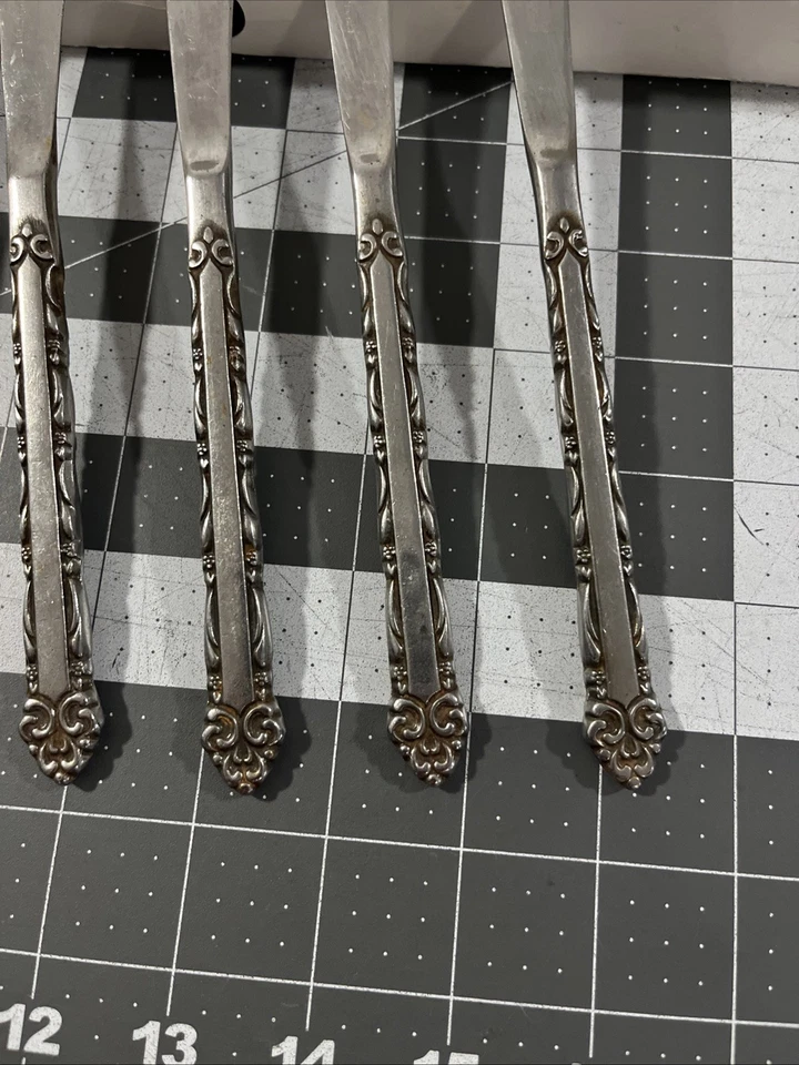 Ecko Eterna Mary Ellen (5) Dinner Knives Stainless Flatware - Image 3 of 4