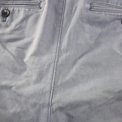 Express Slim Fit Stretch vorne flach blau khaki Herrenhose Größe tatsächlich 34 x 27 - Bild 3 von 8