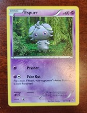 Espurr Pokemon Card, Flashfire Set 42/106