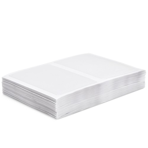 Paquete de 100 tarjeteros de visita de bolsillo transparente, fundas autoadhesivas a granel, 3,75x2" - Imagen 9 de 9