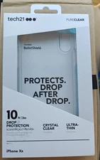 TECH21 Apple iPhone XR Bullet Shield Pure Clear Phone Case Cover Drop Protection