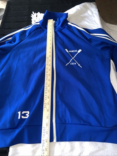 Yale CREW ROWING track Warmup Suit Jacket & Pants Size 6/med WOMENS Blue Vintage - Picture 17 of 23