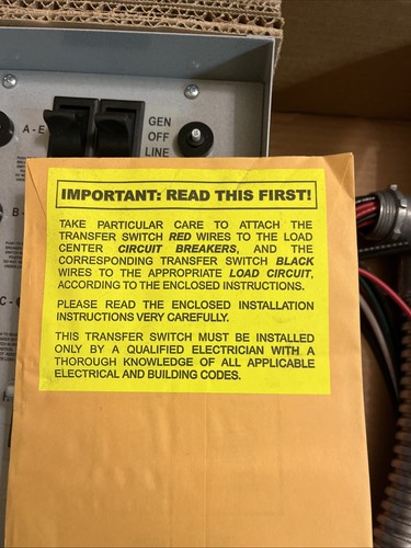 Reliance Controls 30408 Manual Transfer Switch,7500 Watts 60A/ 125 Vac - Picture 4 of 6