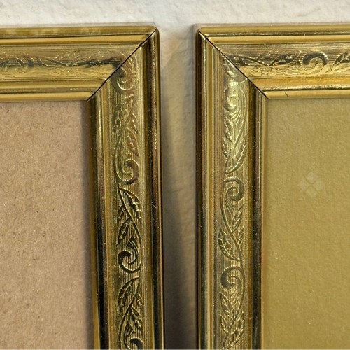 2 Vintage passende geätzte Messing 5x7 Bilderrahmen - Bild 2 von 8