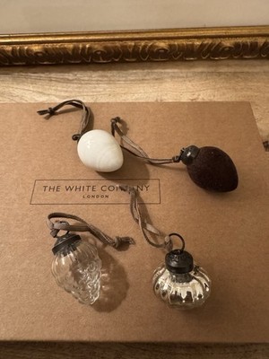 The White Company London Set 24 Mini Baubles/Decorations 2025 NIB