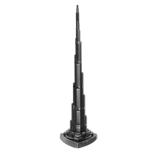 Modelo de torre Burj Khalifa miniatura de aleación modelo de torre de Dubai decoración artesanal - Imagen 7 de 7