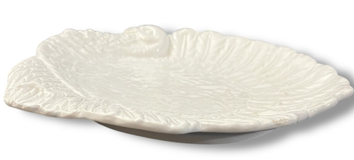 White Turkey Cake Cookie Plate Thanksgiving Italy Vintage - Picture 9 of 12