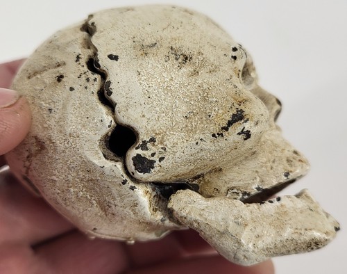Vintage Skull Cast Iron Souvenir Figure - Bild 12 von 16