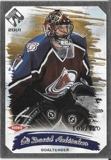 2000-01 Private Stock DAVID AEBISCHER Silver parallel rookie card #111. rookie card picture