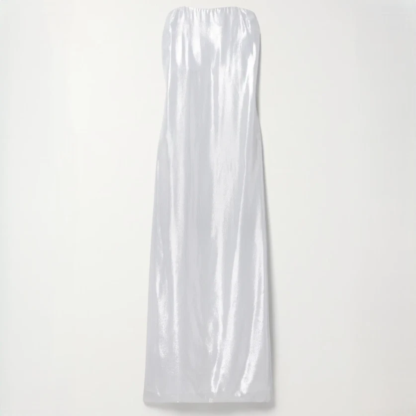 Staud Casey Dress White Modern Dress with Zipper & Clasp Women's Size 6 US