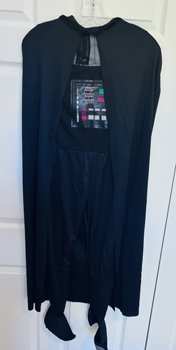 Star Wars Darth Vader Costume with Cape & Belt Size Child Med. 8-10 ~ No Mask - Picture 2 of 8