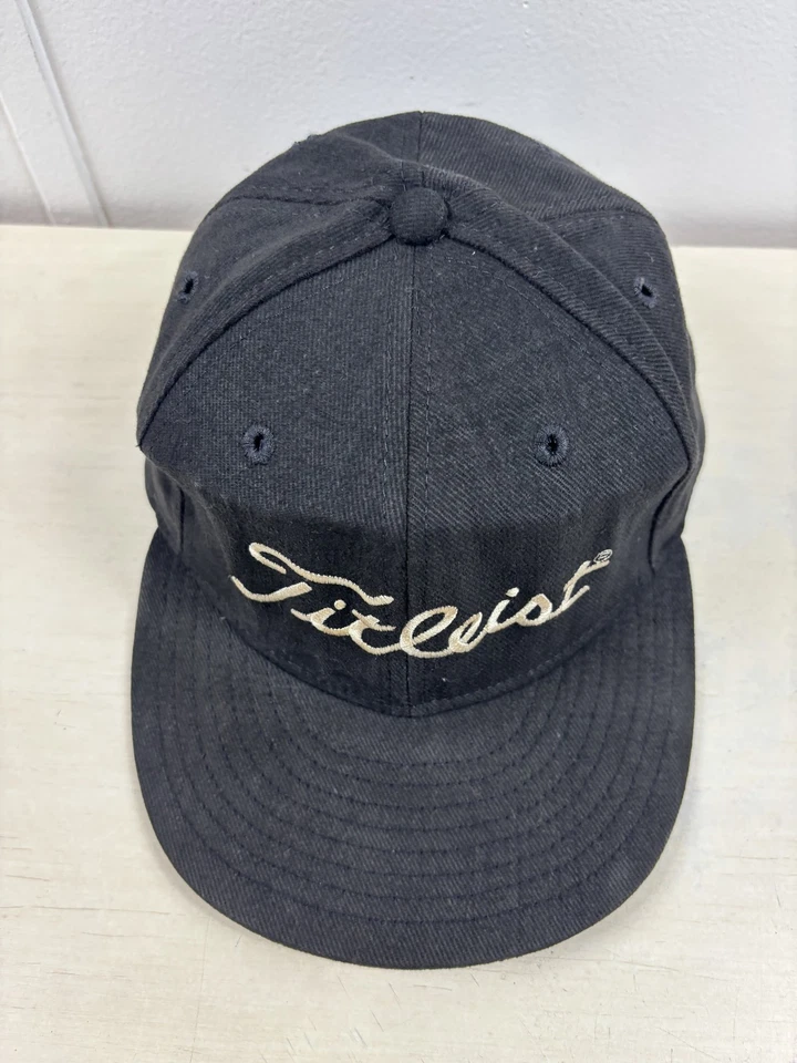 Gorra Titleist de colección ajustada para hombre 7 3/4 negra golf New Era Script años 90 Foto 2 de 4