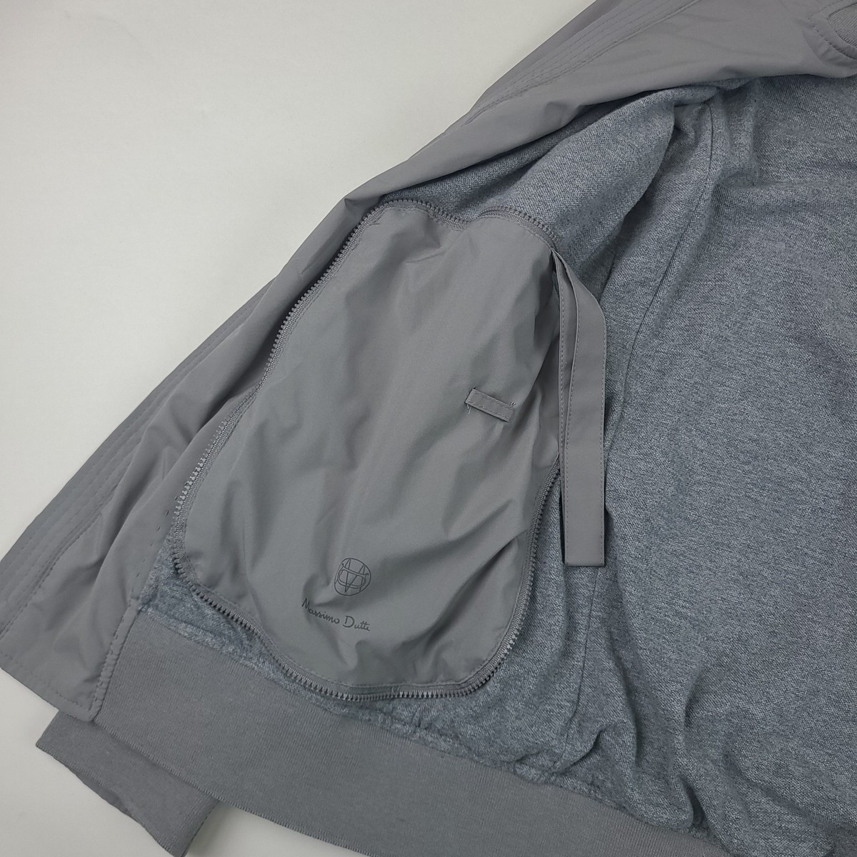 Massimo Dutti☆ボリュームフローイングボンバージャケット マッシモドゥッティ】フリンジが可愛い絹麻ボンバージャケット