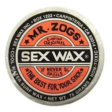 Mr Zogs Original Sexwax - Cool Water Temperature Coconut Scented (White)