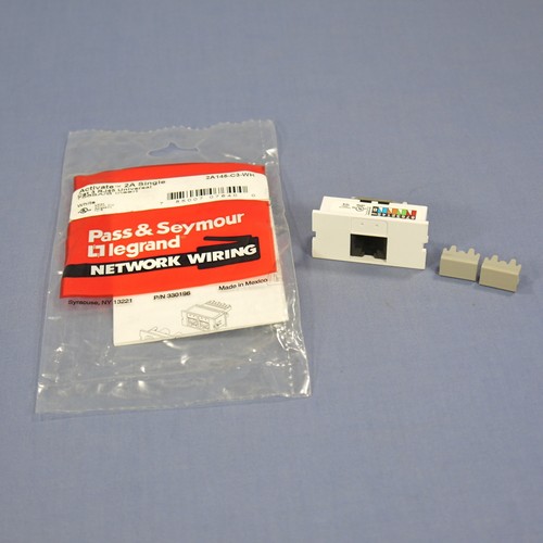 Pass & Seymour 2A145-C3-WH White Activate Cat 3 Jack Insert RJ45