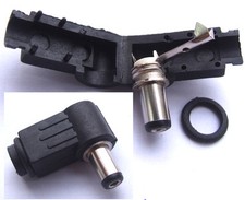 250PCS 9MM x 5.5MM X 2.1MM DC plug Right angle Charger Power Plug Soldering