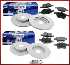 BREMSSCHEIBEN + BELÄGE VORNE + HINTEN passend für FORD FOCUS 2 II MK2 + C-MAX