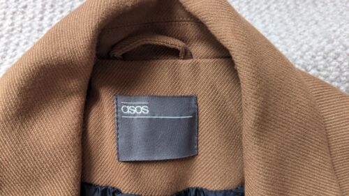 Men's Smart Camel Coat by ASOS Size M - Picture 3 of 12