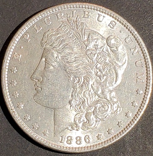 1886 P MORGAN DOLLAR - Nice Luster AU
