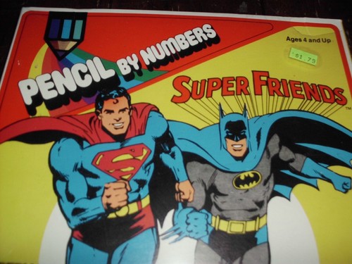 VINTAGE SUPER FRIENDS BLEISTIFT NACH ZAHLEN HASBRO BATMAN SUPERMAN BRANDNEU M 1982 - Bild 11 von 24