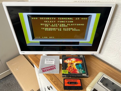 Kaseta Impossible Mission Commodore 64 - działa w pudełku -👾Pomysł na prezent retro👾 - Zdjęcie 4 z 12