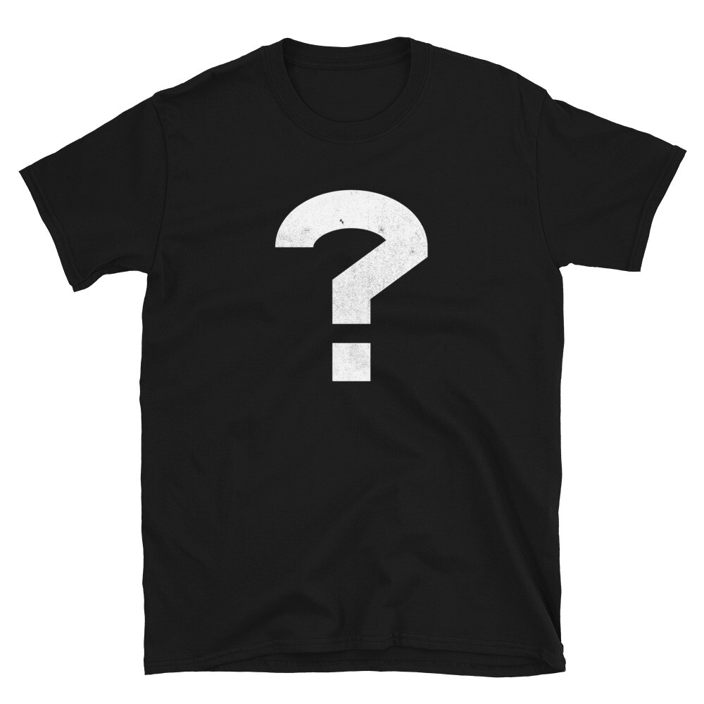 Question Mark White T-Shirt | eBay