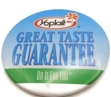 Yoplait Yogurt Pin Button Great Taste Guarantee