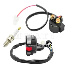 Start Stop Switch & Solenoid Relay &Spark for Yamaha Big Bear 350 YFM350FW 87-94