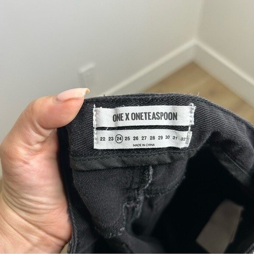NWT One Teaspoon Black Oak Scallywags Jean 24 - Picture 10 of 14