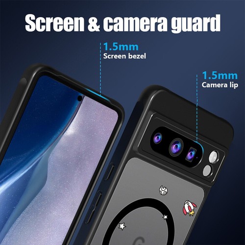 For Google Pixel 9 Pro XL 8 7 Pro 9A 8A 7A Astronauts Magnetic Phone Case Cover - Picture 6 of 18