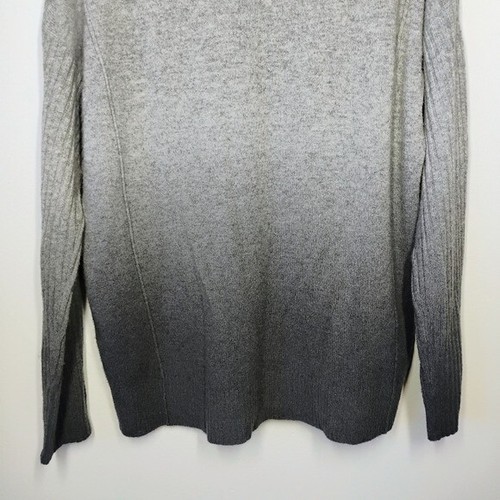 Splendid Divine Kaschmir Pullover grau anthrazit Dip Dye gerippt Gr. Medium - Bild 6 von 14
