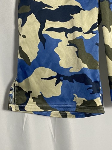 Fighter Girls Combat Shorts MMA Boxing Blue Green Camo Made in USA size 5 - Picture 4 of 11