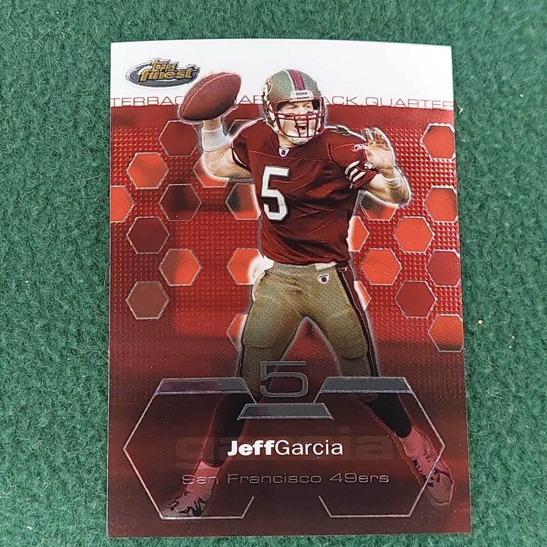 Jeff Garcia 2003 Topps Finest Football Card #42 San Francisco 49ers