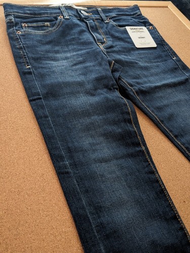 Klassische Levi Strauss Mädchen Skinny Jeans - Größe 10 Blue Denim, Signature Line